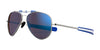 Randolph x Shelby SPORTSMAN Sunglasses / Gunmetal / Le Mans Blue Nylon (Semi-Polarized) / Size 57