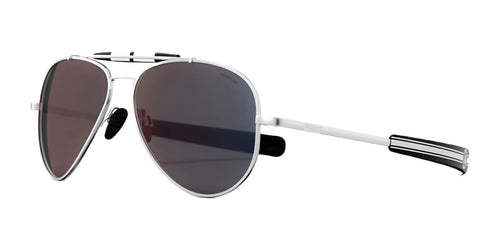 Randolph x Shelby SPORTSMAN Sunglasses / Matte Chrome Chrome / Apex Gray Nylon (Semi-Polarized) / Size 57