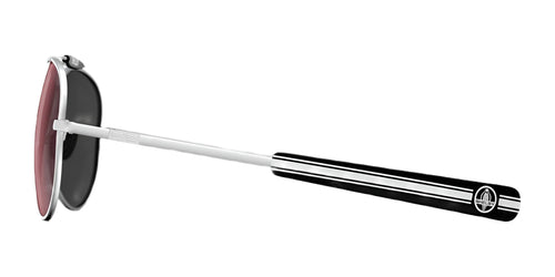 Randolph x Shelby SPORTSMAN Sunglasses / Matte Chrome Chrome / Apex Gray Nylon (Semi-Polarized) / Size 57