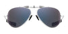 Randolph x Shelby SPORTSMAN Sunglasses / Matte Chrome Chrome / Apex Gray Nylon (Semi-Polarized) / Size 57