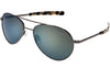 Randolph YEAGER Sunglasses / Satin Silver / SkyForce™ Nylon Polarized Atlantic Blue / Size 57