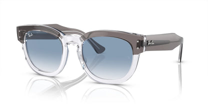 Ray-Ban MEGA HAWKEYE RB0298S Sunglasses Grey On Transparent / Light Blue