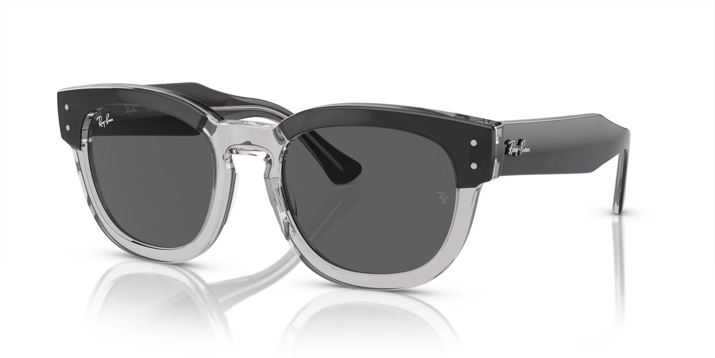 Ray-Ban MEGA HAWKEYE RB0298S Sunglasses Dark Grey On Transparent Grey / Dark Grey