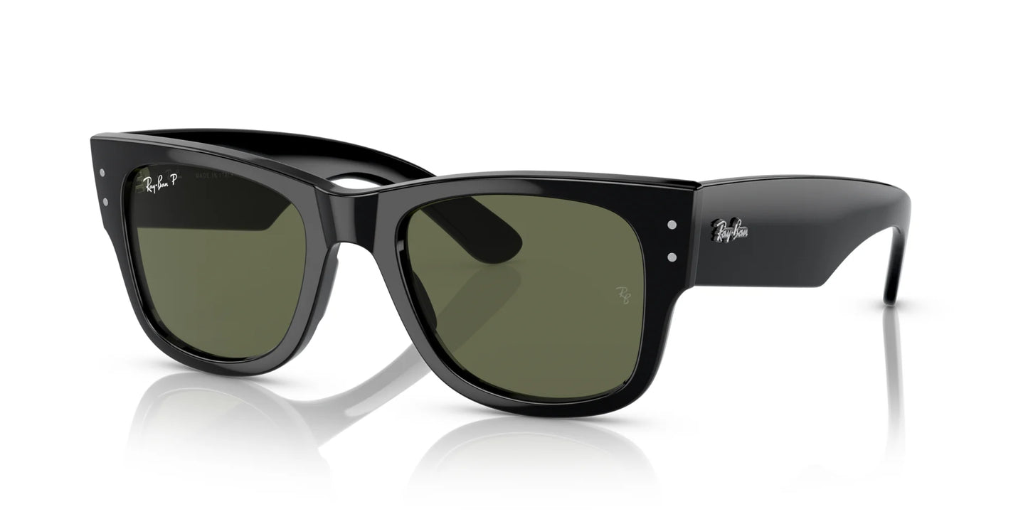 Ray-Ban MEGA WAYFARER RB0840S Sunglasses Black / Green