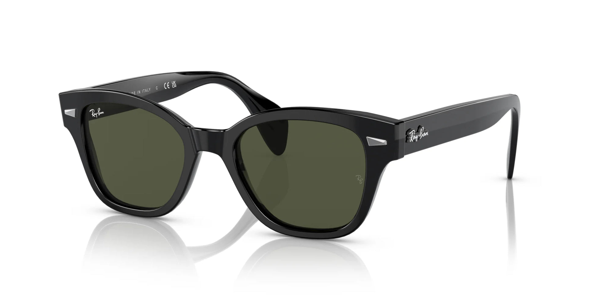 Ray-Ban RB0880SF Sunglasses Black / Green