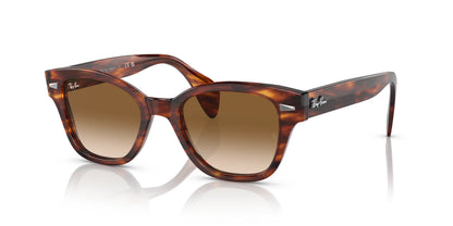 Ray-Ban RB0880SF Sunglasses Striped Havana / Brown