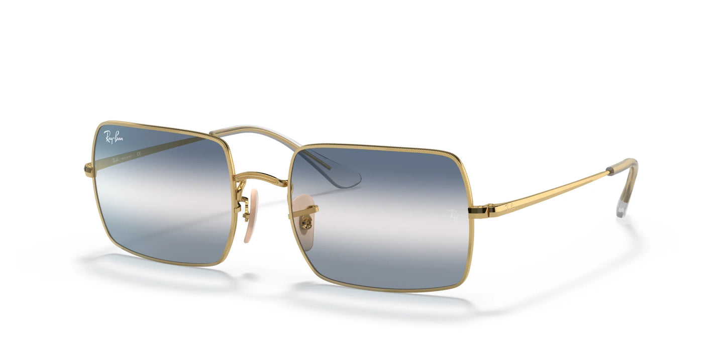Ray-Ban RECTANGLE RB1969 Sunglasses Gold / Clear Blue Gradient