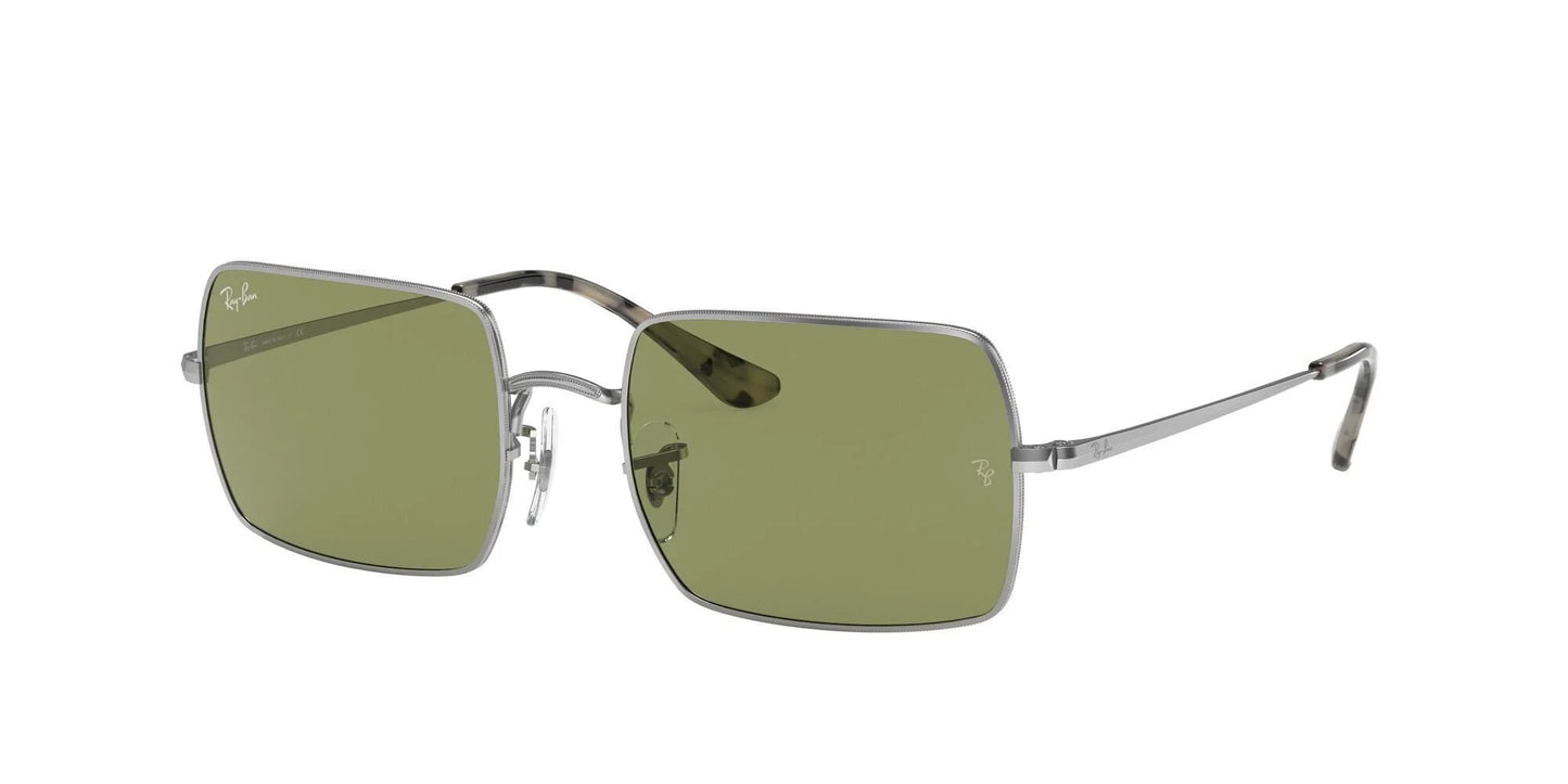Ray-Ban RECTANGLE RB1969 Sunglasses Silver / Bottle Green