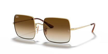 Ray-Ban SQUARE RB1971 Sunglasses Gold / Light Brown Gradient