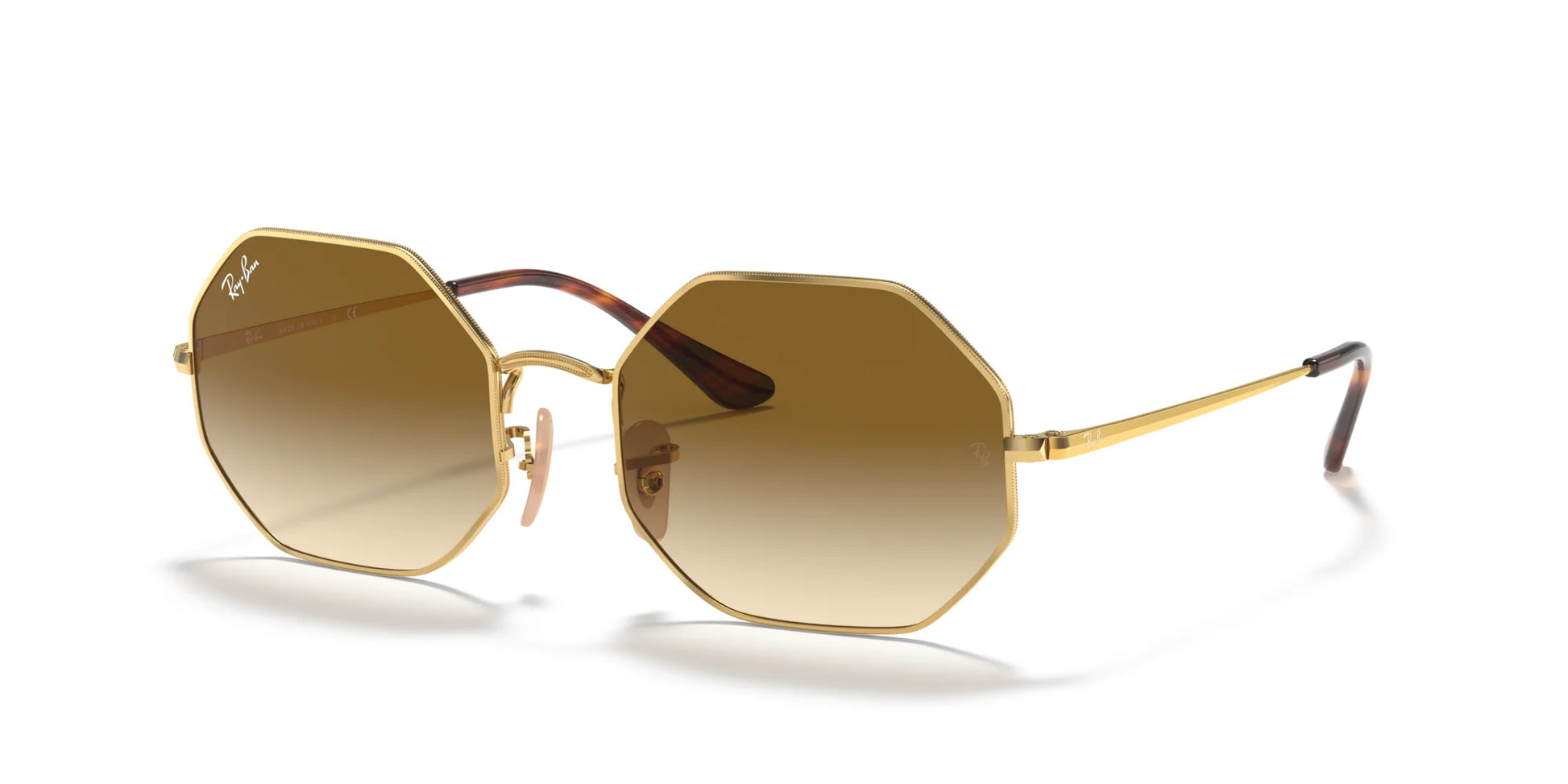 Ray-Ban OCTAGON RB1972 Sunglasses Gold / Light Brown Gradient