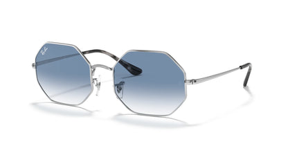 Ray-Ban OCTAGON RB1972 Sunglasses Silver / Light Blue Gradient