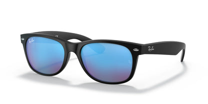 Ray-Ban NEW WAYFARER RB2132 Sunglasses Black / Blue Flash