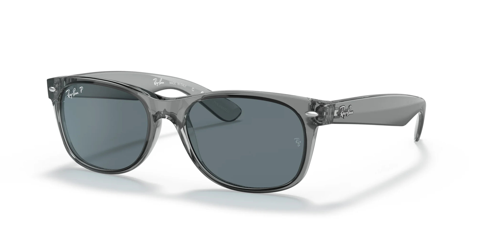 Ray-Ban NEW WAYFARER RB2132 Sunglasses Transparent Grey / Dark Blue