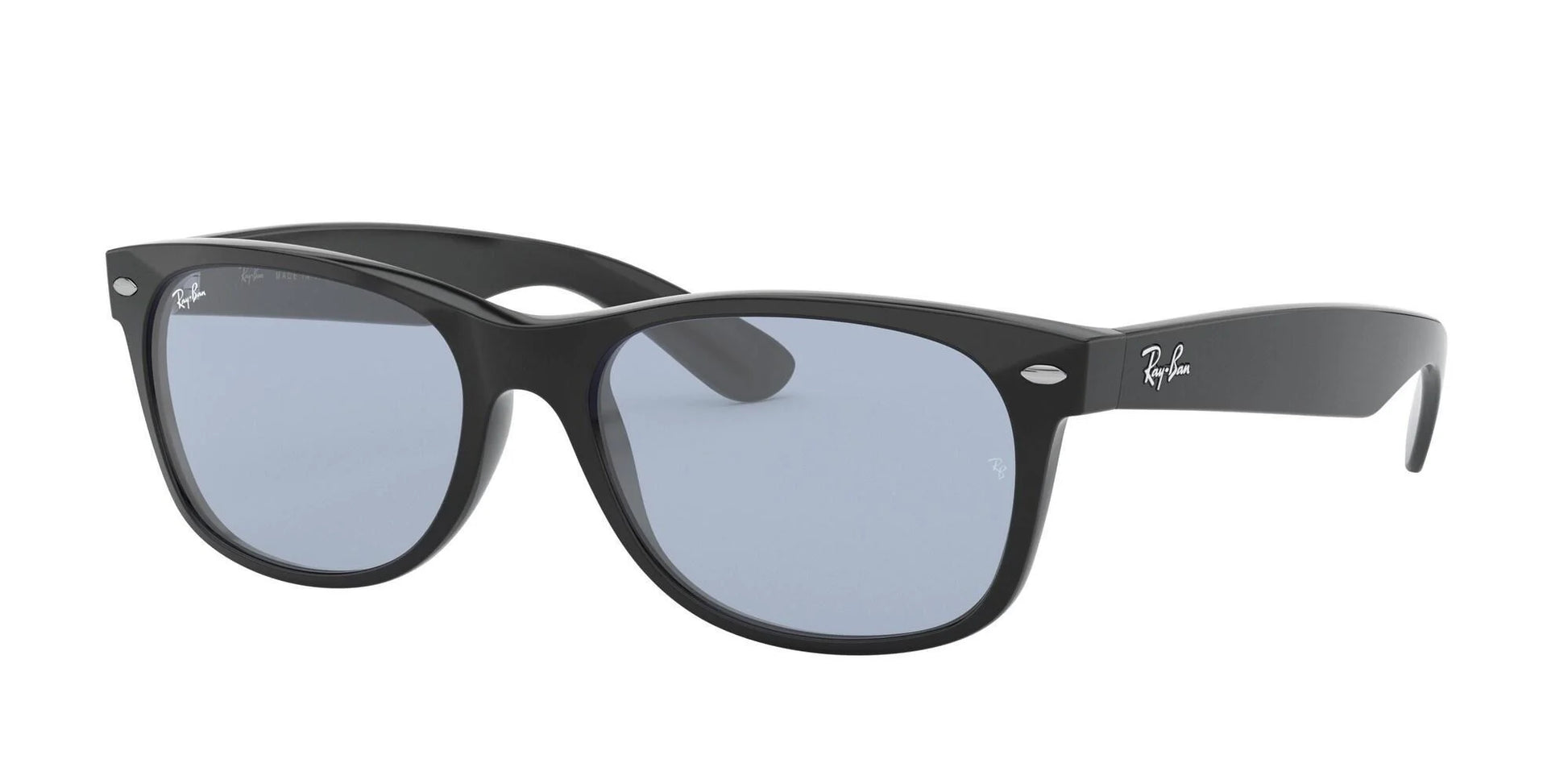 Ray-Ban NEW WAYFARER RB2132F Sunglasses Black / Blue / Grey Classic