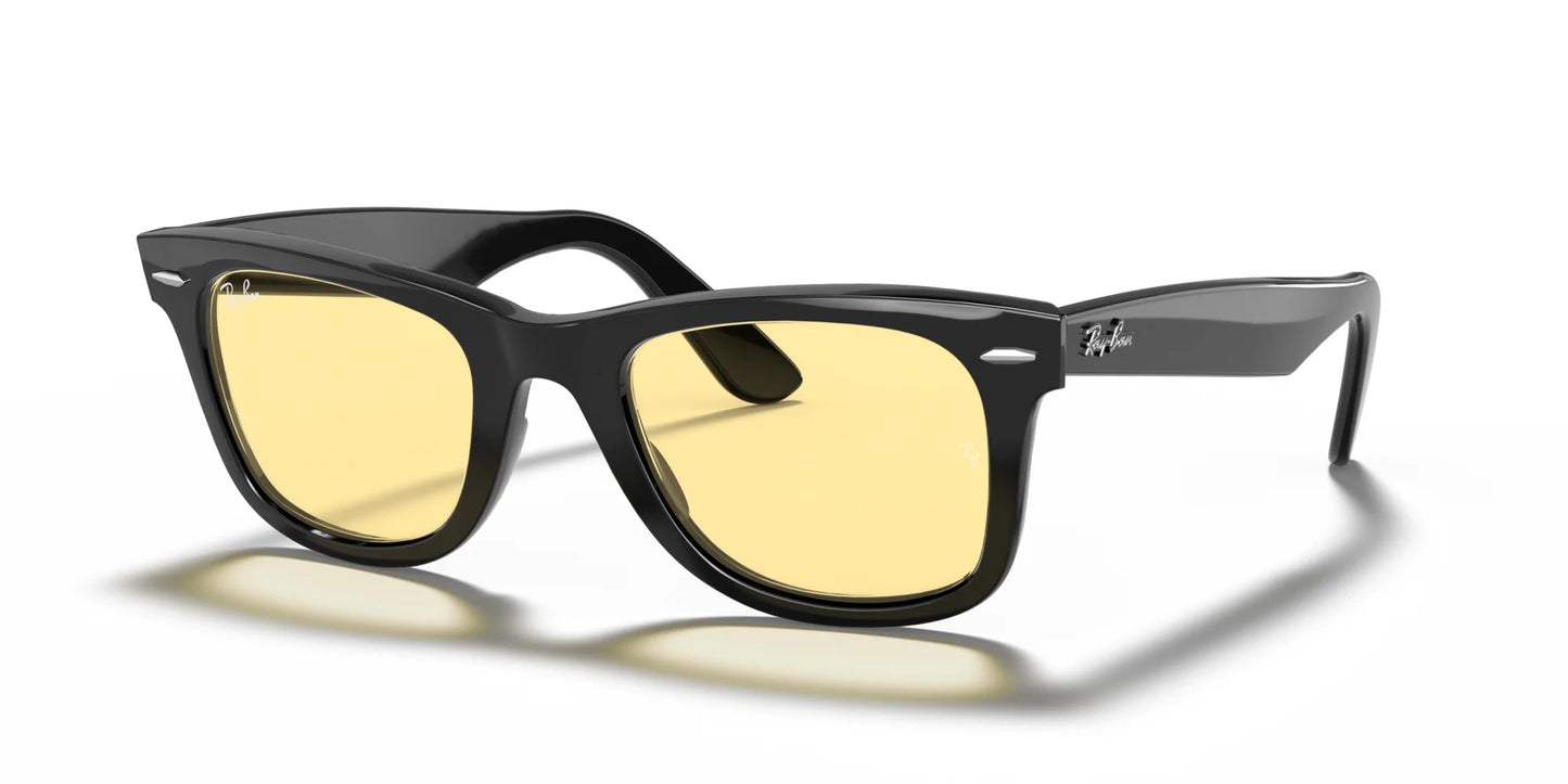 Ray-Ban WAYFARER RB2140F Sunglasses Black / Yellow Classic