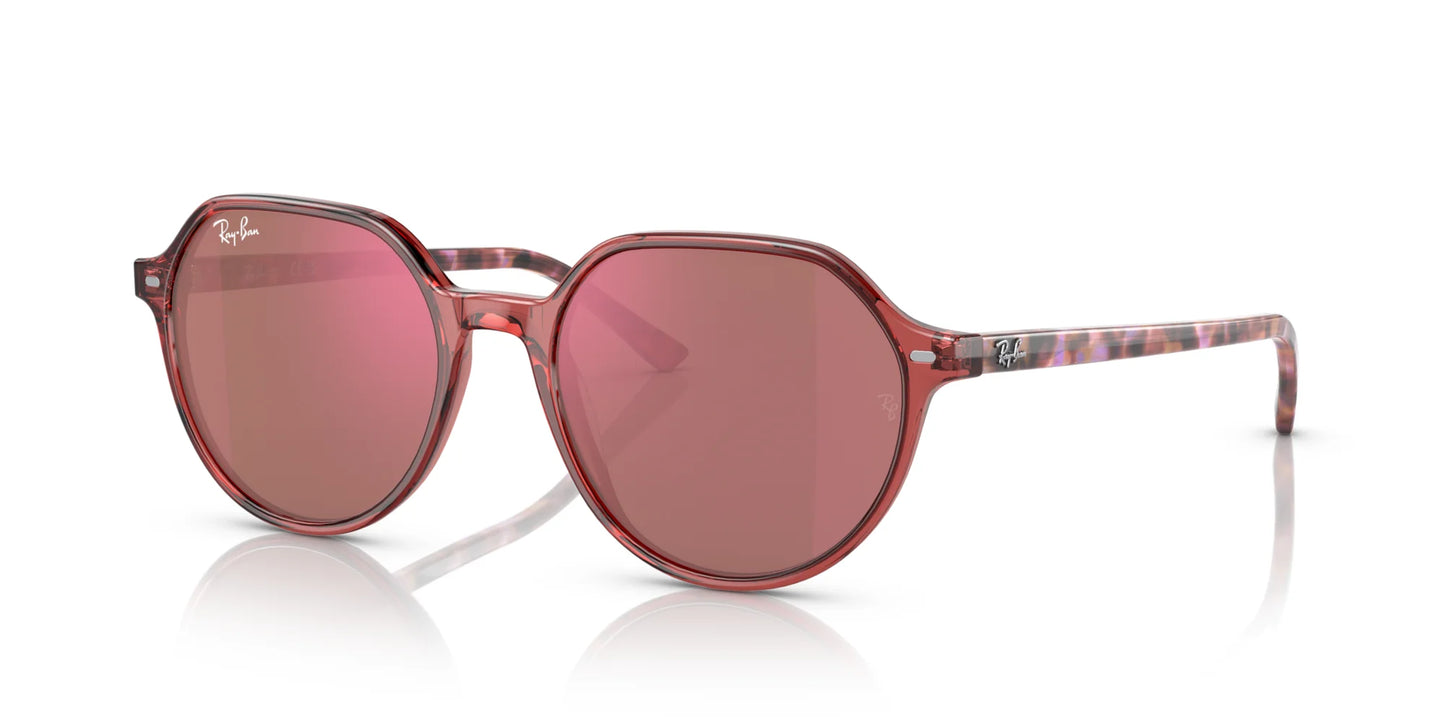 Ray-Ban THALIA RB2195 Sunglasses Transparent Pink / Red