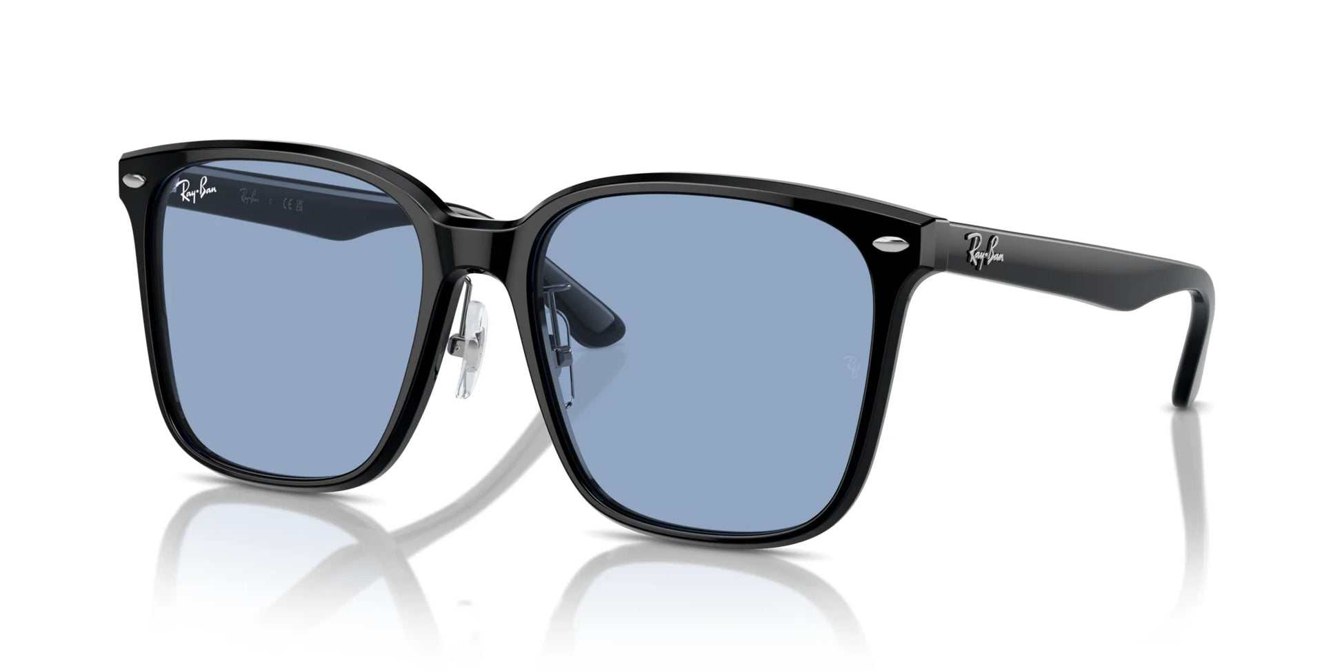 Ray-Ban RB2206D Sunglasses Black / Light Blue