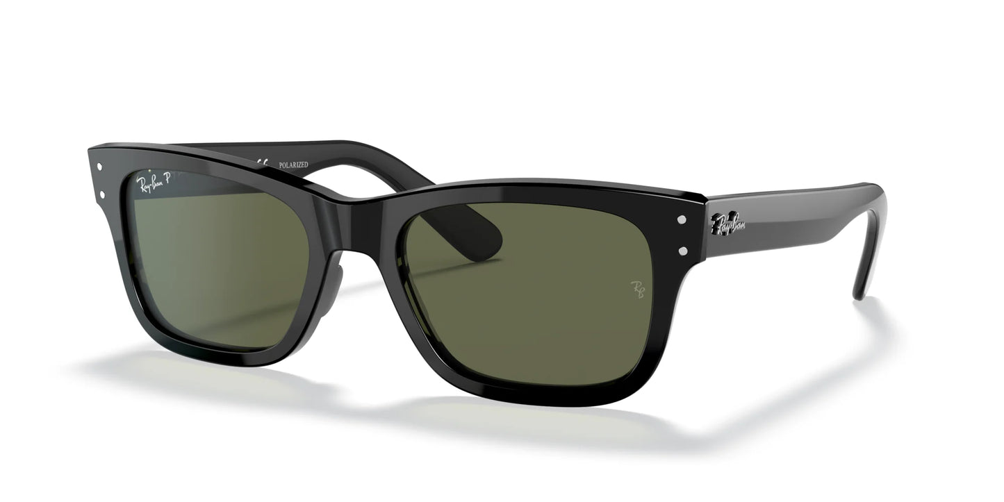 Ray-Ban MR BURBANK RB2283 Sunglasses Black / G-15 Green (Polarized)