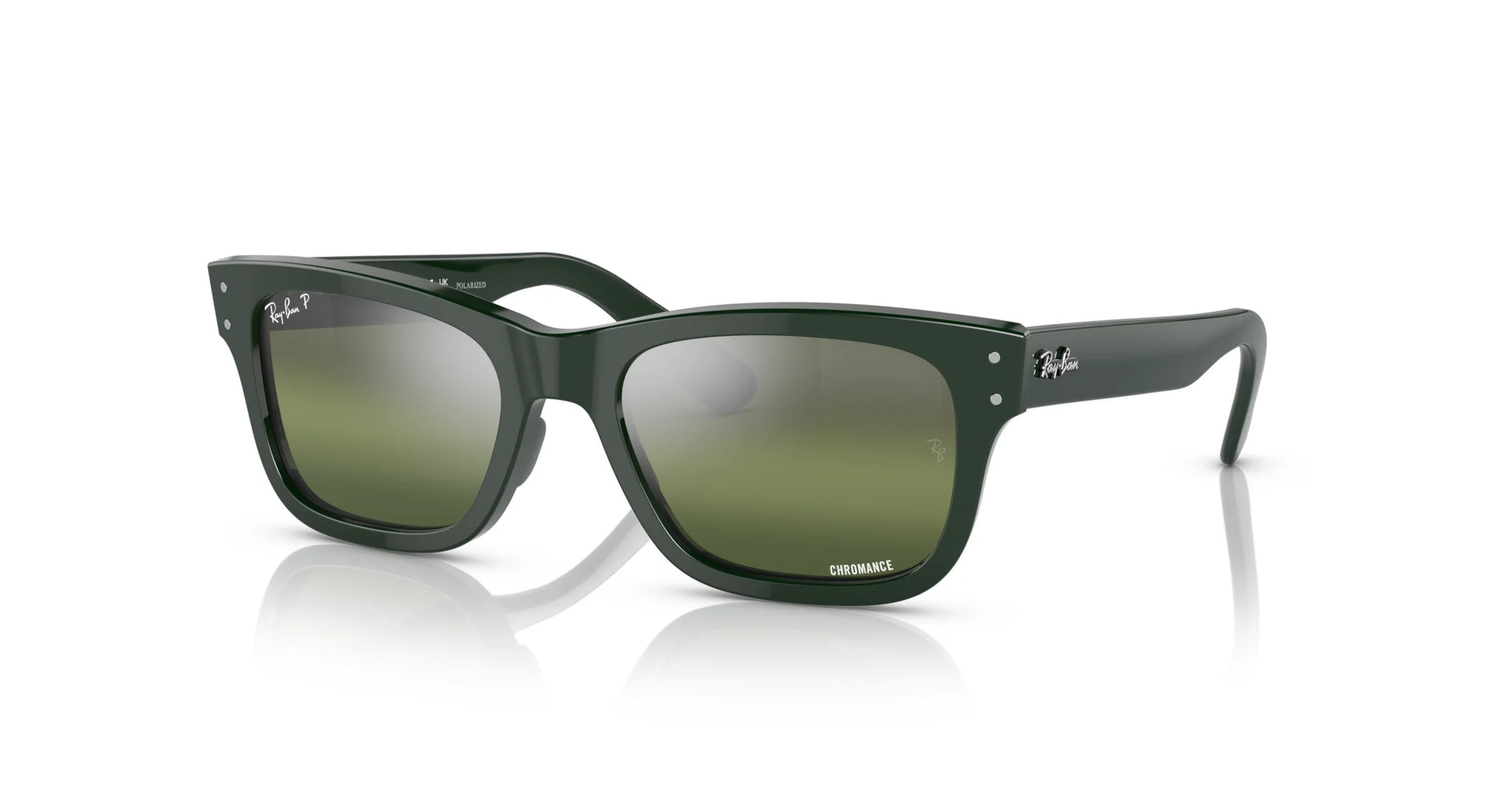 Ray-Ban MR BURBANK RB2283F Sunglasses Green / Green (Polarized)