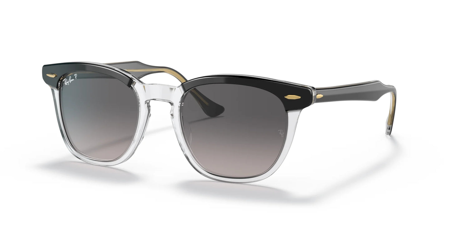 Ray-Ban HAWKEYE RB2298 Sunglasses Black On Transparent / Grey