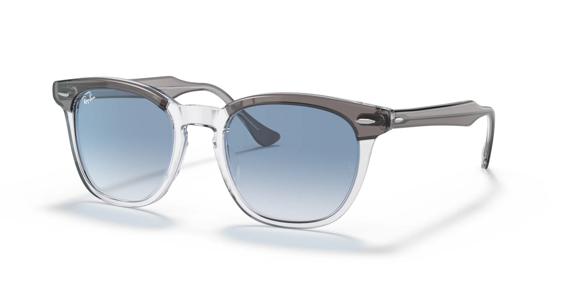 Ray-Ban HAWKEYE RB2298F Sunglasses Grey On Transparent / Clear Blue