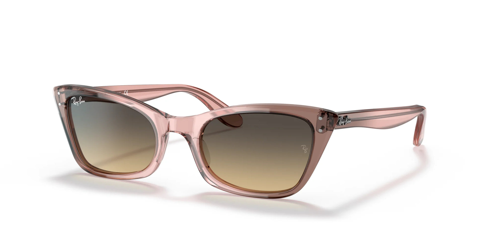 Ray-Ban LADY BURBANK RB2299 Sunglasses Transparent Pink / Brown Vintage