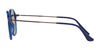 Ray-Ban ROUND RB2447N Sunglasses | Size 49 / Transparent Blue №62547O / Copper Gradient Flash (3N 15%)