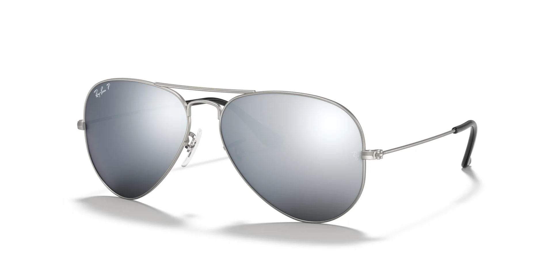 Ray-Ban AVIATOR LARGE METAL RB3025 Sunglasses | Size 58 Silver / Dark Grey