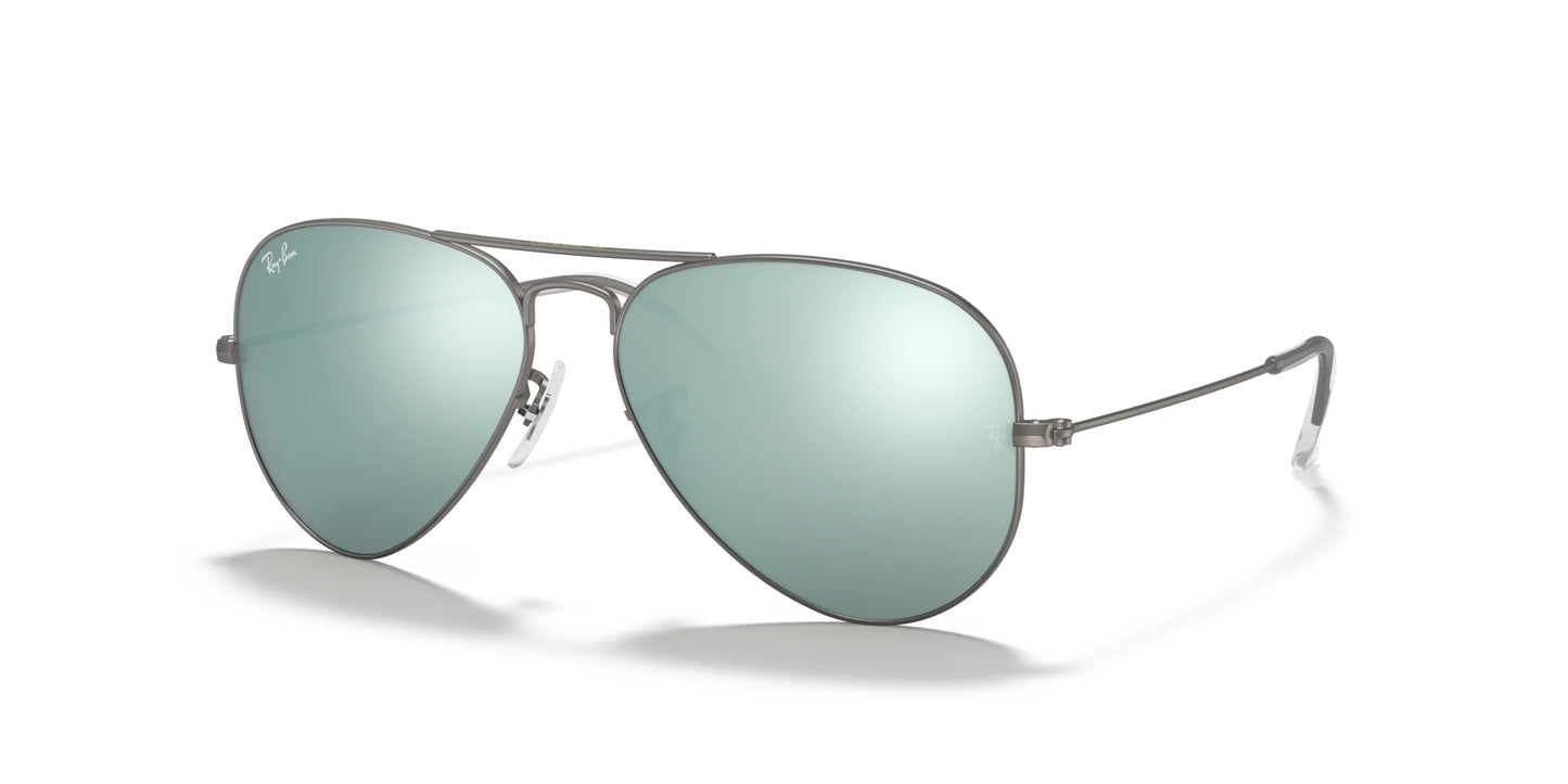 Ray-Ban AVIATOR LARGE METAL RB3025 Sunglasses | Size 58 Gunmetal / Silver Flash