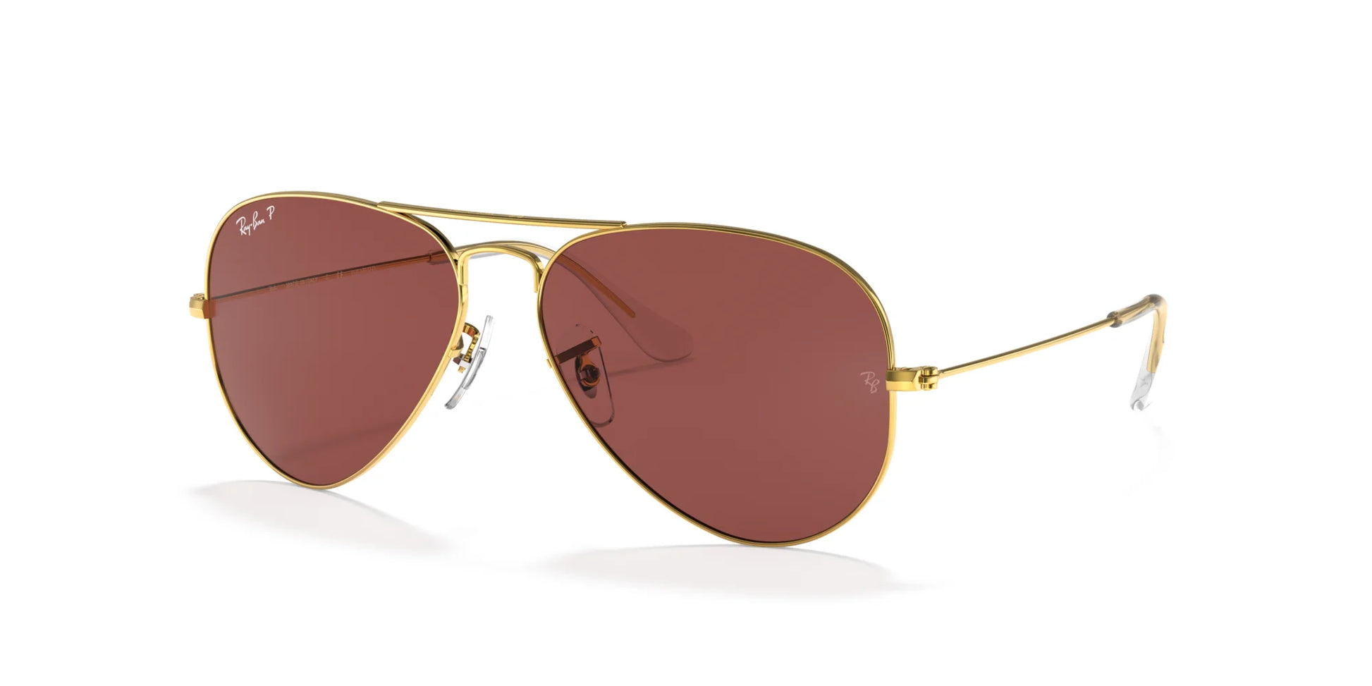 Ray-Ban AVIATOR LARGE METAL RB3025 Sunglasses | Size 58 Gold / Violet