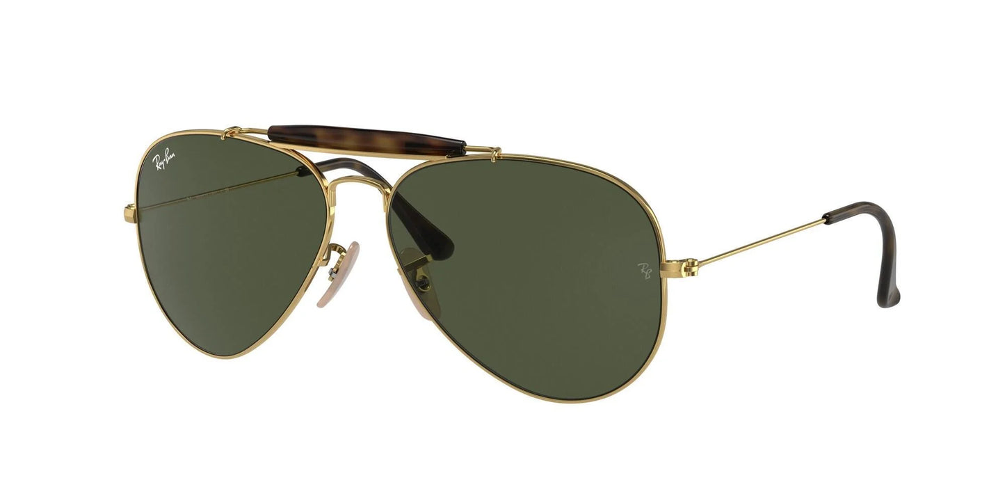 Ray-Ban OUTDOORSMAN II RB3029 Sunglasses Gold / G-15 Green
