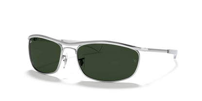 Ray-Ban OLYMPIAN I DELUXE RB3119M Sunglasses Silver / Green