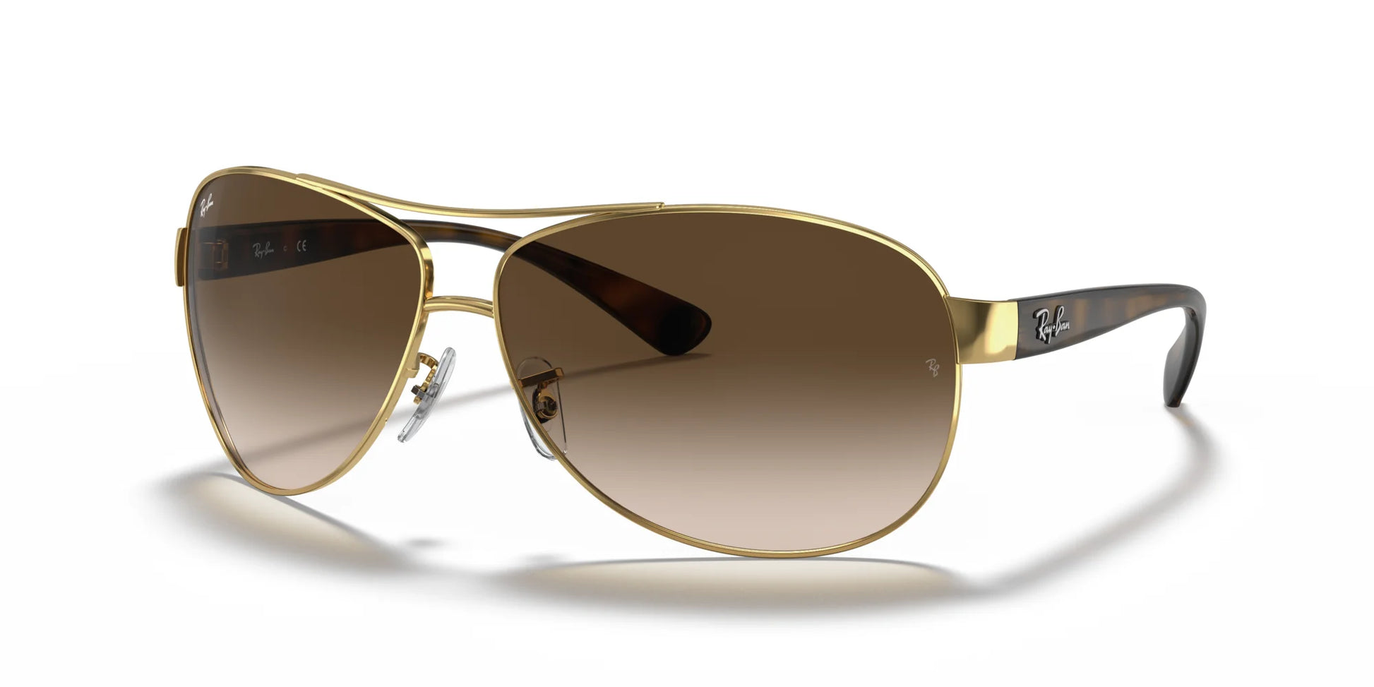 Ray-Ban RB3386 Sunglasses Gold / Brown Gradient Dark Brown