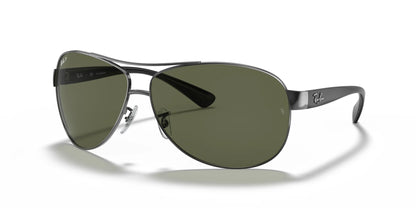 Ray-Ban RB3386 Sunglasses Gunmetal / Green