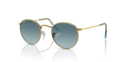 Ray-Ban ROUND METAL RB3447 Sunglasses Gold / Blue