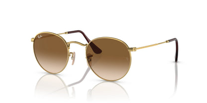 Ray-Ban ROUND METAL RB3447 Sunglasses Gold / Brown
