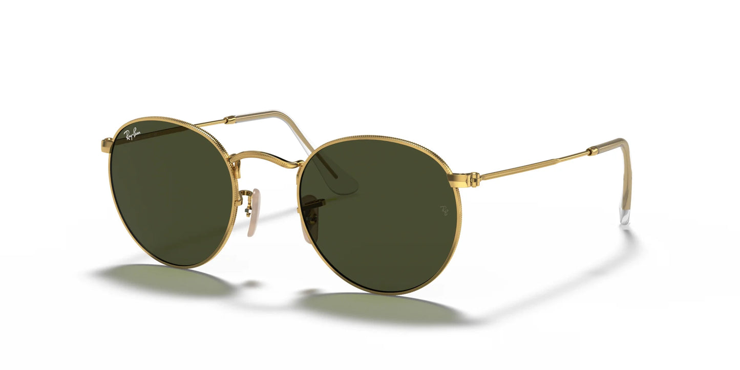 Ray-Ban ROUND METAL RB3447 Sunglasses Gold / Green