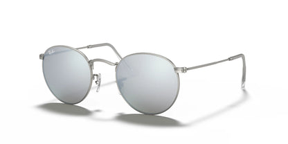 Ray-Ban ROUND METAL RB3447 Sunglasses Silver / Silver Flash