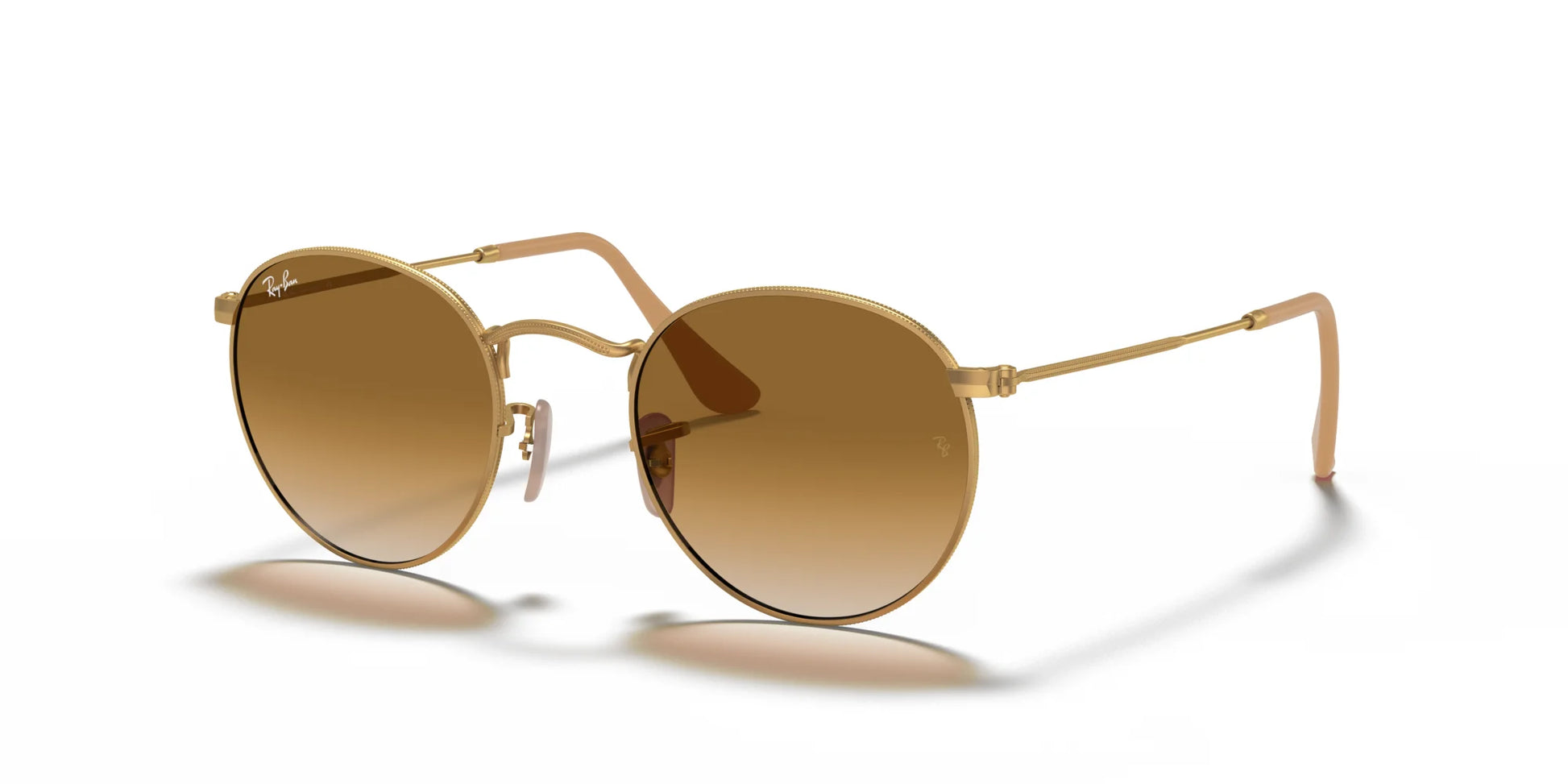 Ray-Ban ROUND METAL RB3447 Sunglasses Gold / Light Brown Gradient