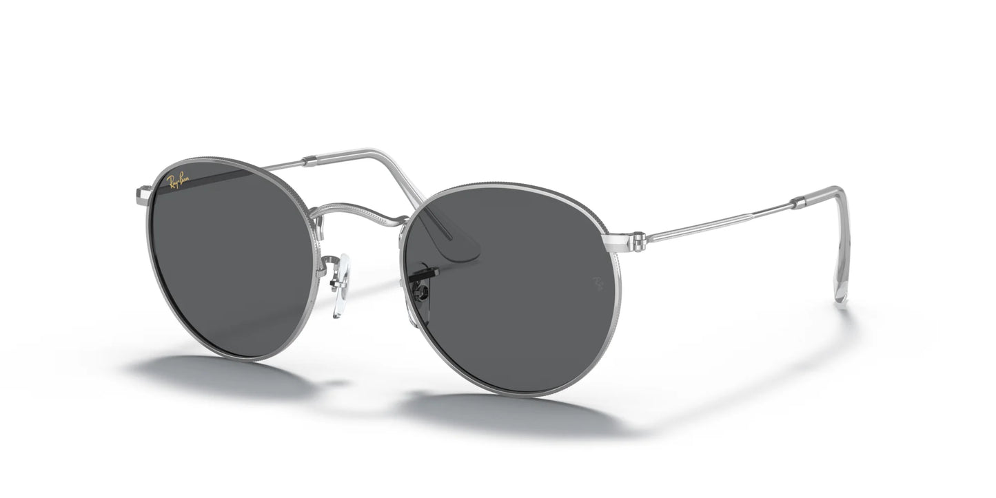 Ray-Ban ROUND METAL RB3447 Sunglasses Silver / Dark Grey