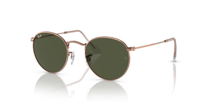Ray-Ban ROUND METAL RB3447 Sunglasses Rose Gold / Green