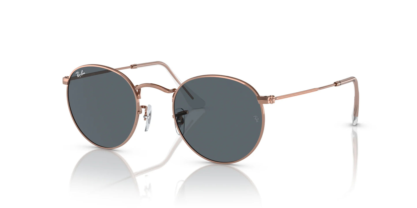 Ray-Ban ROUND METAL RB3447 Sunglasses Rose Gold / Blue