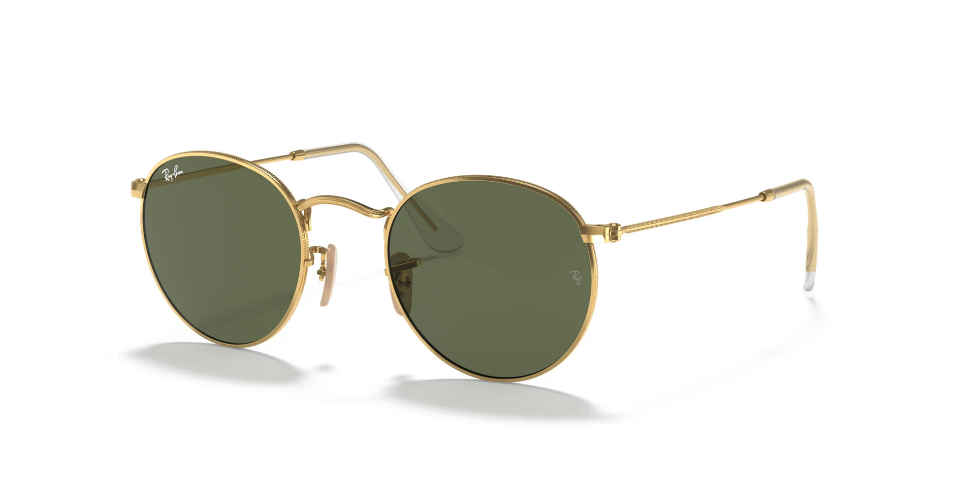 Ray-Ban ROUND METAL RB3447N Sunglasses Gold / Green