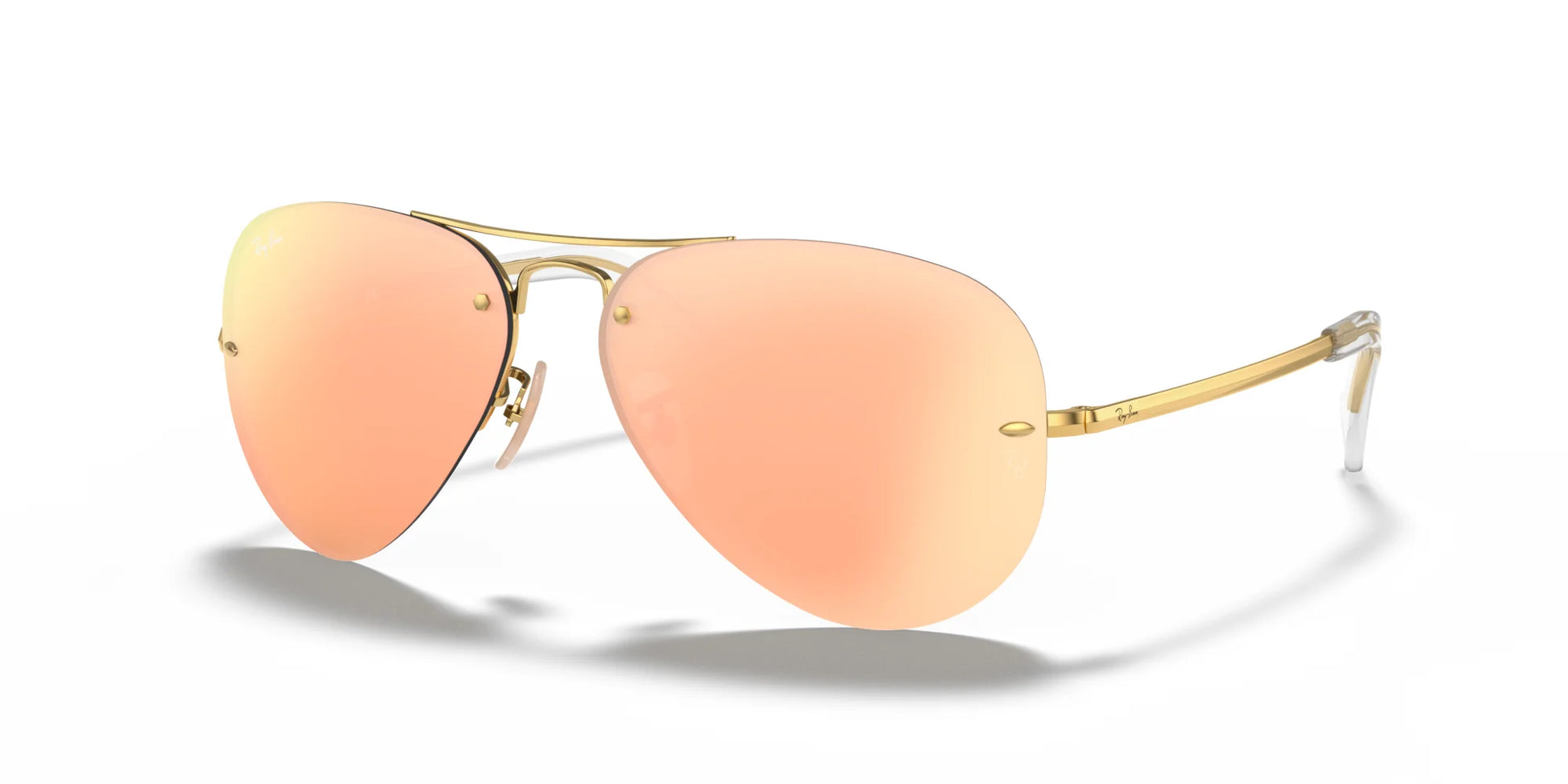 Ray-Ban RB3449 Sunglasses Gold / Copper Mirror