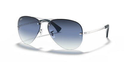 Ray-Ban RB3449 Sunglasses Silver / Blue Gradient Mirror