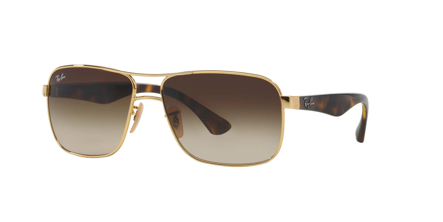Ray-Ban RB3516 Sunglasses Gold / Brown Gradient