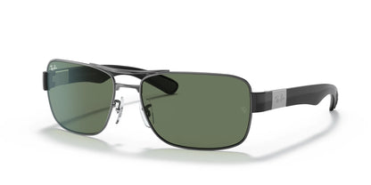 Ray-Ban RB3522 Sunglasses Gunmetal / Green