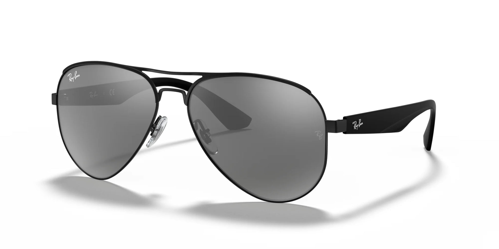 Ray-Ban RB3523 Sunglasses Black / Grey Mirror Silver