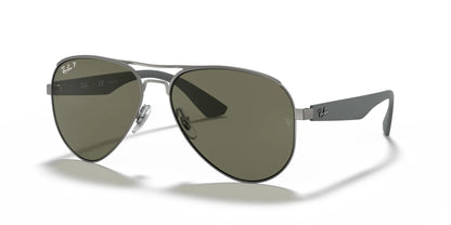 Ray-Ban RB3523 Sunglasses Gunmetal / Green