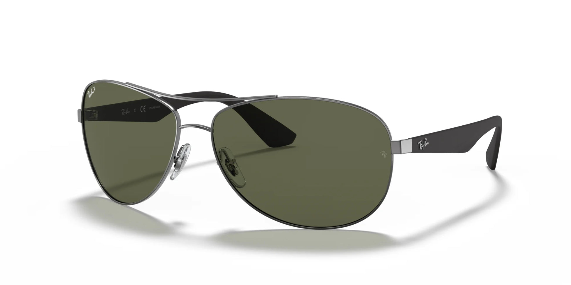 Ray-Ban RB3526 Sunglasses Gunmetal / Green